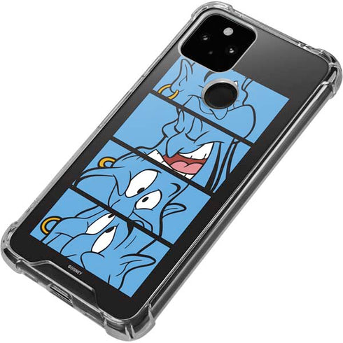 Disney Aladdin Genie Faces Grid Google Pixel 5 Clear Case